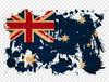 Design Australian Flag Printed Travel Souvenir Mens T-Shirt. Summer Cotton Short Sleeve O-Neck