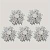 Winter Rhinestone Snowflake Side Clip Hair Pins Christmas New Year Sweet Cute Pearl Barrettes Female Hair Accessories