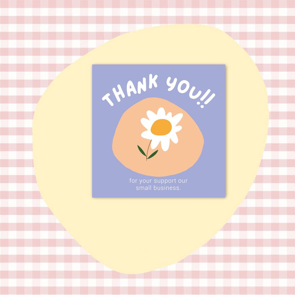 10-50Pcs High-Quality 6*6Cm High-Quality Flower High-Quality Thank High-Quality You High-Quality Cards High-Quality For High-Quality Gift