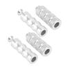 2 Pair Motorcycle Brake Foot Peg CNC Process Plating Precise Fit For M6 6mm Mounting Bolts Motorbike