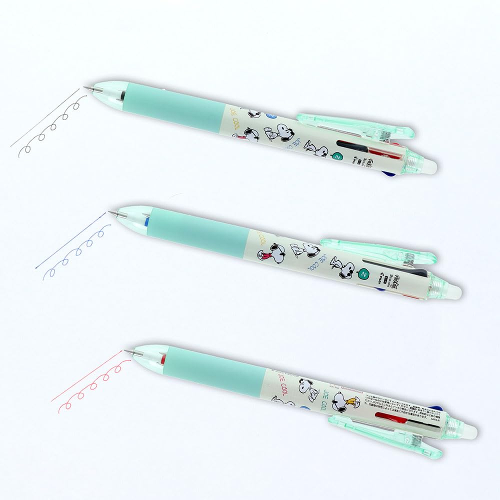 Stationery Snoopy Merchandise Frixion Ball 3 Slim Joe Cool Multicolor Ballpoint Pen S4658116 Sun-Star