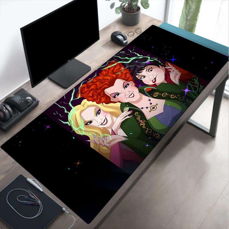 Witch Sisters In The Moonlight Mouse pad, Gaming Mouse Pad, keyboard pad, Desk Decor for computer notebook Fan Gift Birthday Gift