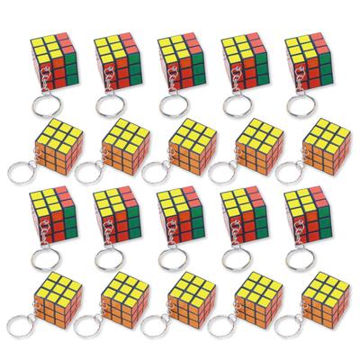 TJQ Mini Cube 3D Puzzle Keychain Toy Compact Prize Gift of (Set 48)
