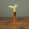 Handmade Wooden Walking Stick Cane With Brass Swan Handle 93.98 Cm Fathers Mothers Grandfather Grandmother Wedding Anniversary Gift