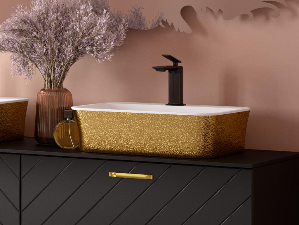 ASPIRA II Gold Low Washbasin Tap Besco