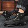 British Style Boots Men Fashion Outdoor High Top Sneakers Male New Ankle Boots For Men Casual Motorcycle Shoes Punk Men’s Shoes