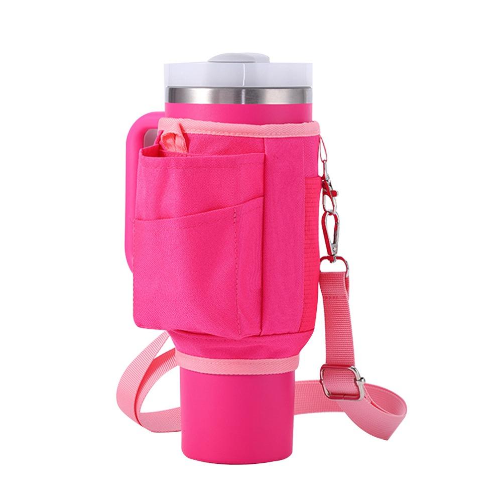 

40oz Capacity Insulated Cup Cover Holder Function Water Bottle Pouch for Daily Use рожевий червоний колір