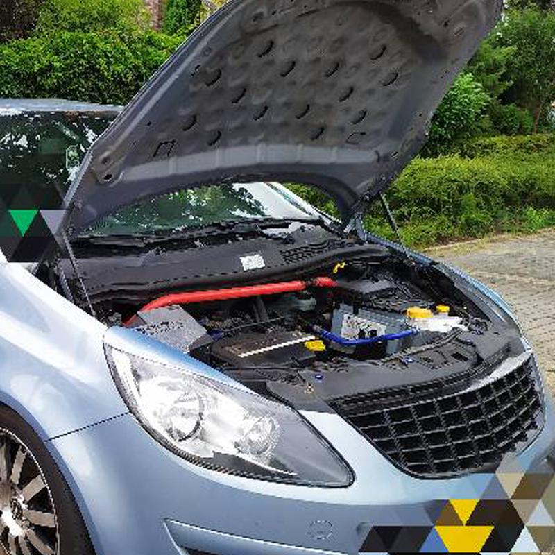 Hood Struts For Opel Corsa D 2006-2014 Front Bonnet Modify Lift Support Shock Damper Absorber Carbon Fiber Gas Spring Piston Rod