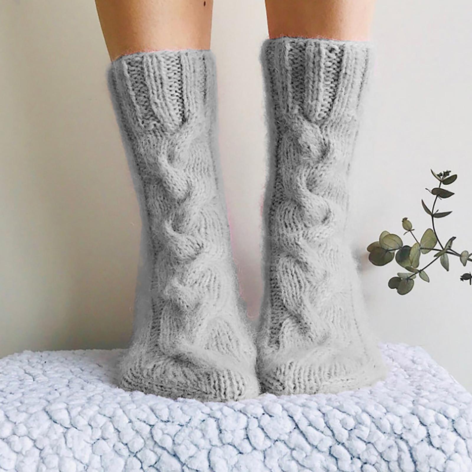 

Women s Fashion Casual Christmas Elk Print Middle Tube Socks Pile Socks Worsted Socks Knee Socks