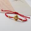 Chinese Style Lucky Red Rope New Year Fortune Bracelet Cute Snake Year Bracelet  Women