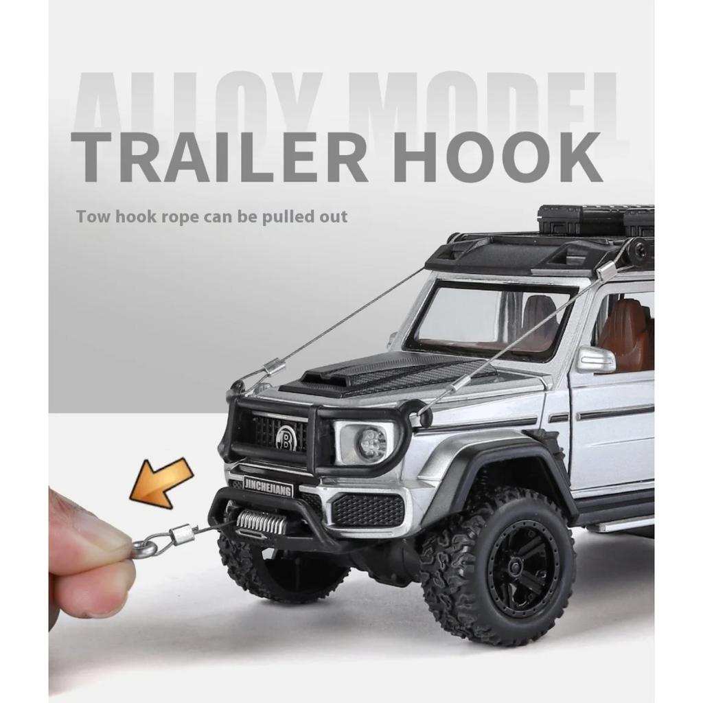 1/32 Mercedes Benz G550 Modified 4x4 Off Road SUV Alloy Metal Diecast Model Car Children's Toy Car Birthday Gifts for Boyfriend