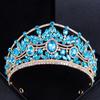 Barocke Kristall Diademe und Kronen Strass-Abschlussball Diadem Stirnband Krone Braut Hochzeits Haar Accessoires Schmuck Krone Diadem Geschenk