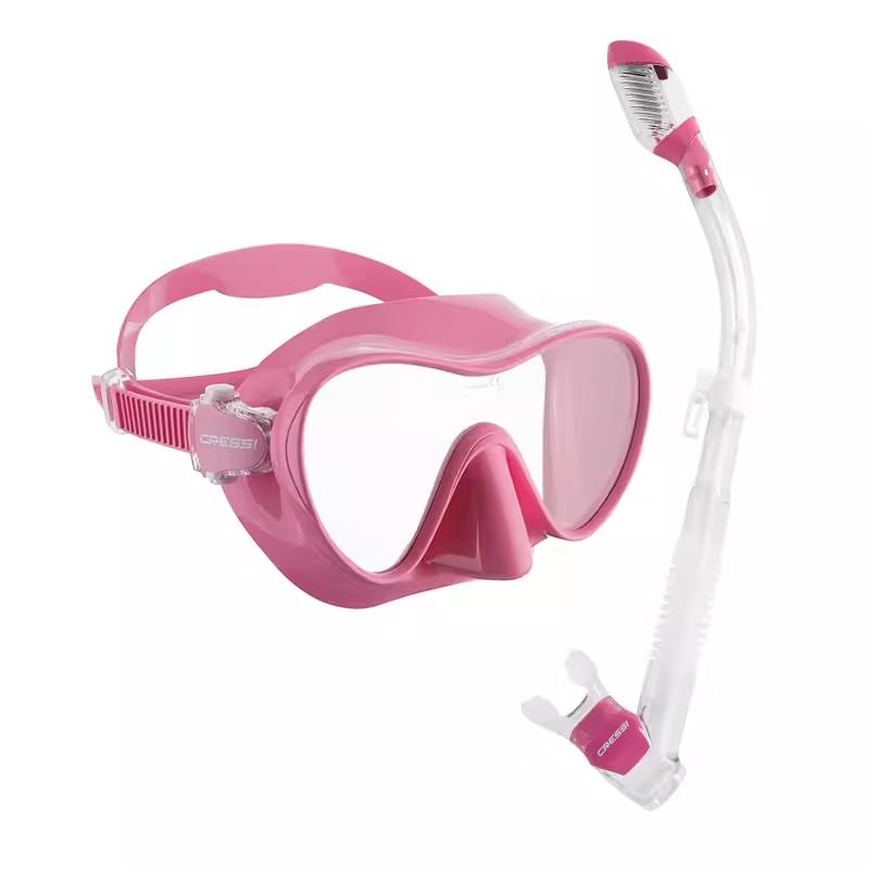 Keyuesi F1 Kids Diving Mask & Full Dry Snorkel Set