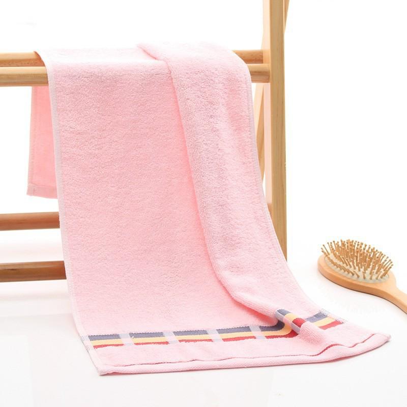 Absorbent Thickened Pure Cotton Bath Towel with Embroidered Souvenir Design