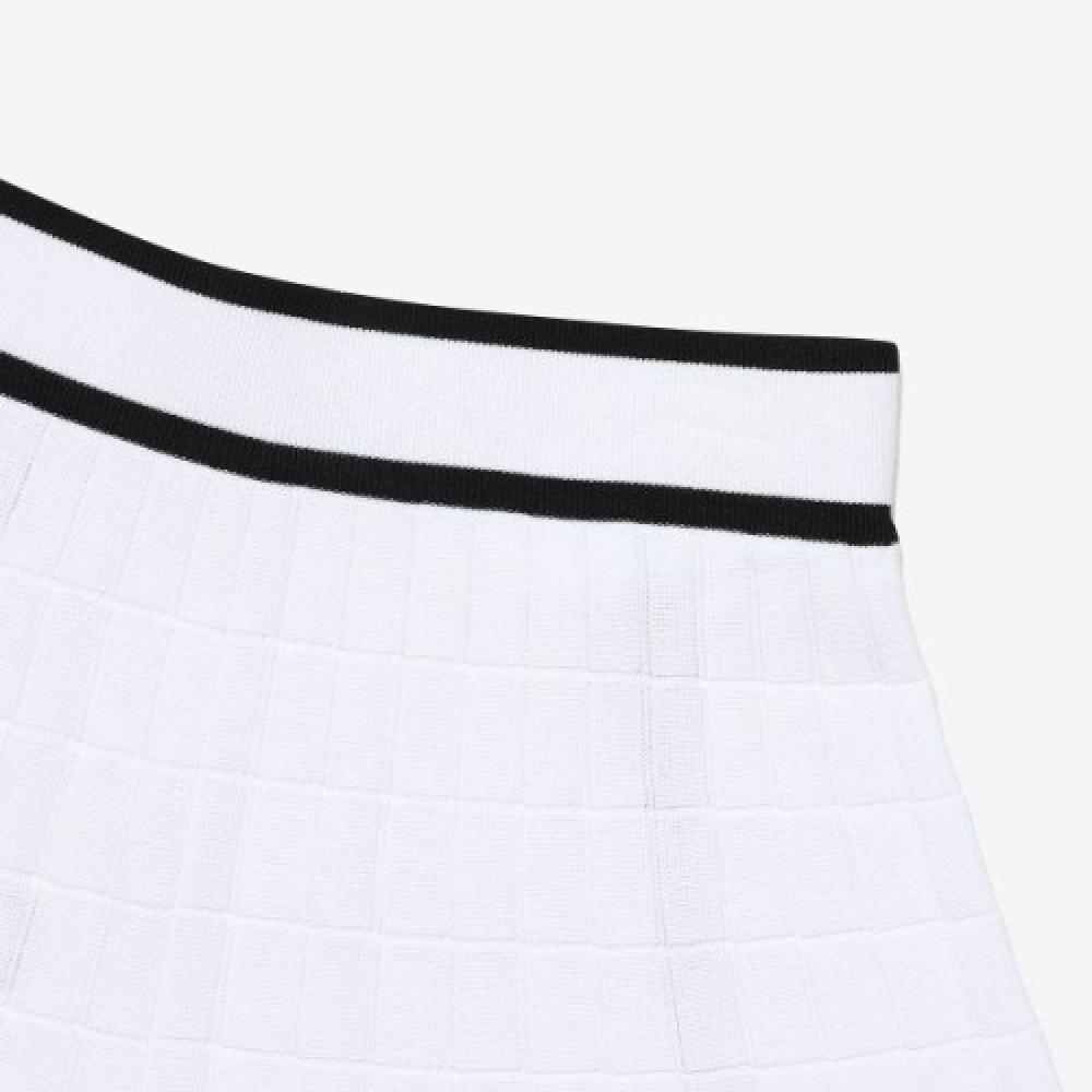 Fila Tennis Check Knit Pleated Skirt  Fs2skg2371fwhi 