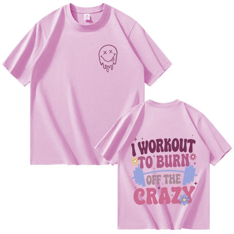 Funny Gym Graphic Print Tide T Shirt Men Women Clothing Oversized Casual Tshirt 100 Cotton Crewneck T Shirts Teenagers Hot Sale