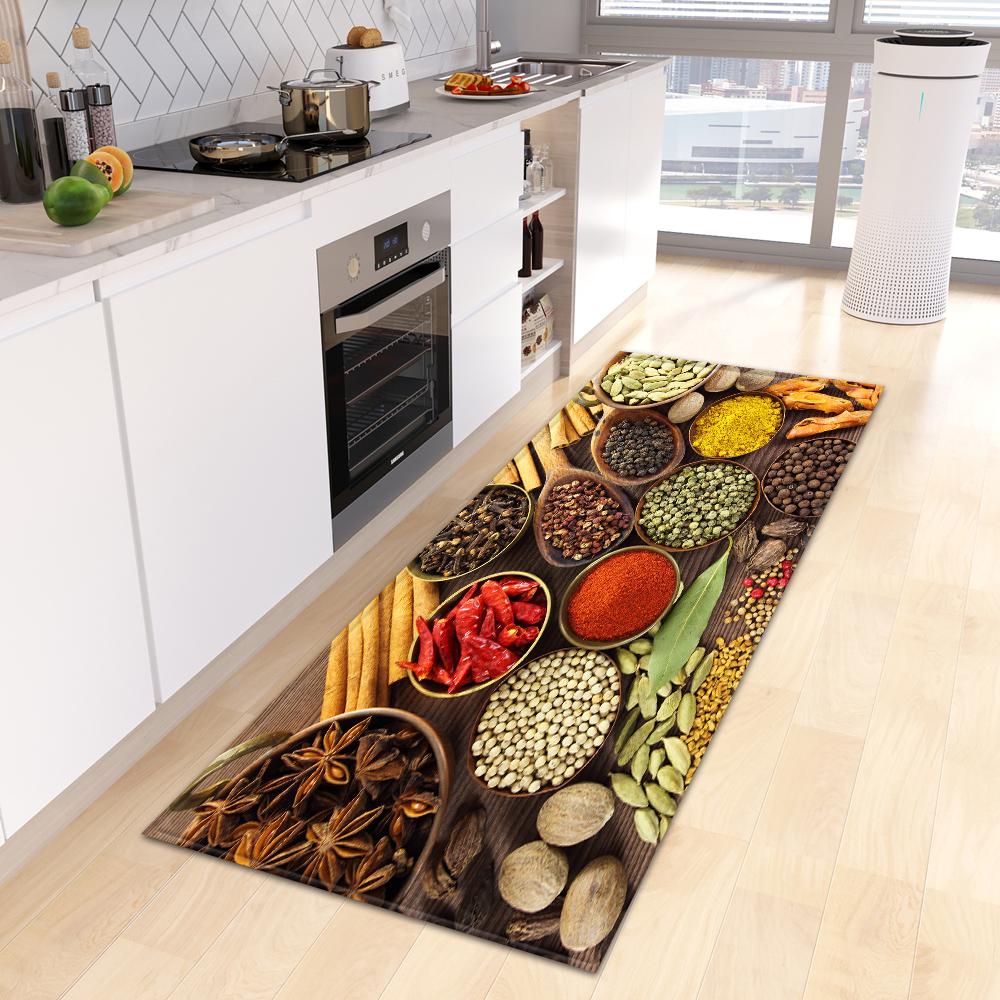 Home Porch Bedroom Balcony Living Room Floor Mat Bathroom Non-slip Long Carpet Kitchen Mat Porch Door Mat