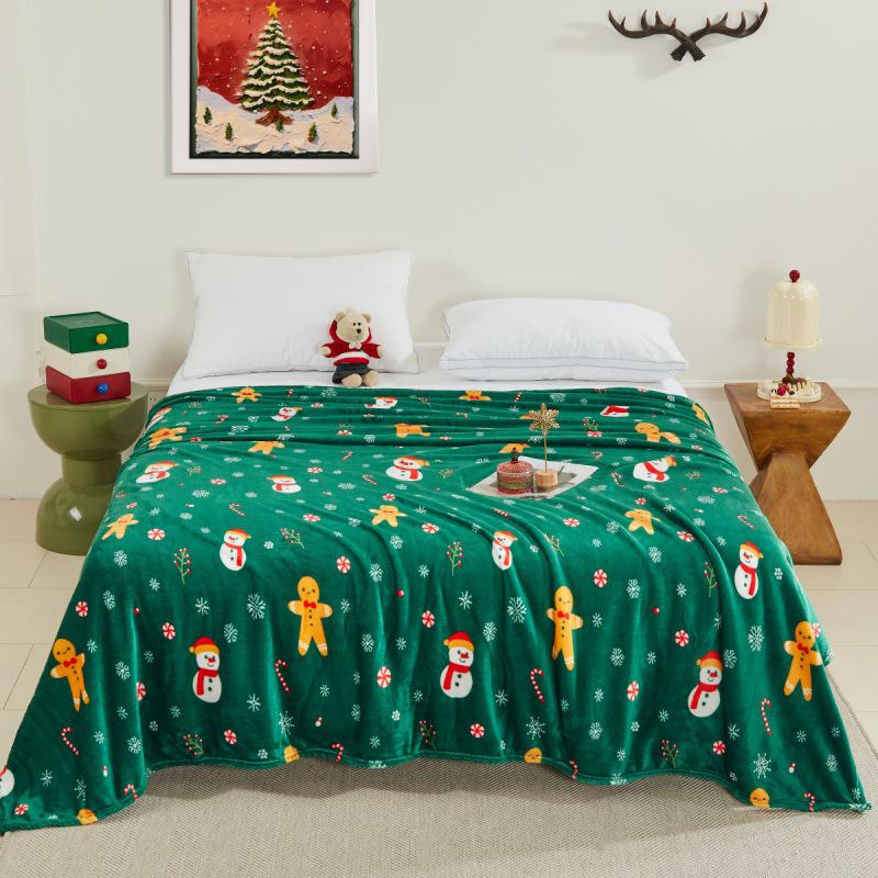 Christmas Flannel Children s Blanket - Infant/Toddler Nap or Adult Coral Fleece Throw 100x150cm ~0.3kg