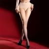 Fashion Double Color Pantyhose Oil Shiny Glossy Seamless Crotch Women Tights Nightclub Dance Wear Stocking Woman Lingerie