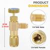 Air Conditioning Refrigerant Safety Valve R410A R22 1/4" 5/16" Refrigeration Charging Safety Liquid Adapter Hand Tool Parts