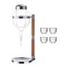 Glasses Sake Set for Barware Warmer or Cold Wine Argent