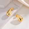 2026 Persönlicher Glänzender Tropfen-Ohrring, Kurzer/Langer Anhänger Wassertropfen Stecker-Ohrringe für Damen, Elegantes Goldfarbenes Schmuckstück Geschenk