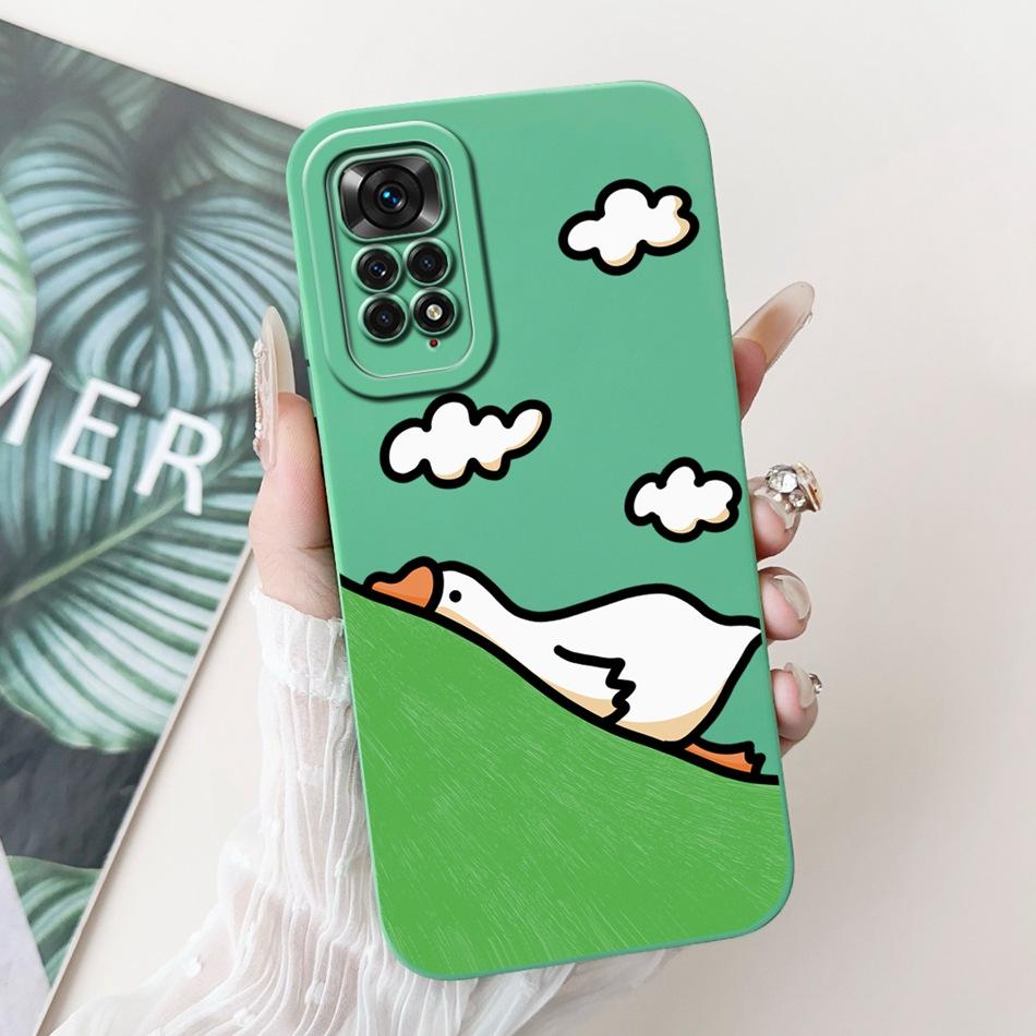 For Xiaomi Redmi Note 11 11s 4G Case Redmi Note 11 Pro 4G Global Cute Panda Rabbit Cartoon Soft Silicone Lens Protective Bumper