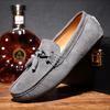 Autumn new leather Doudou shoes breathable lazy shoes personalized driving shoes