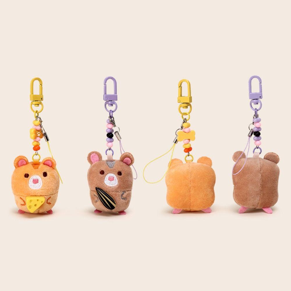 Creative Design Lovers Plush Doll Keychain Backpack Plush Pendant  Lovers Accessories