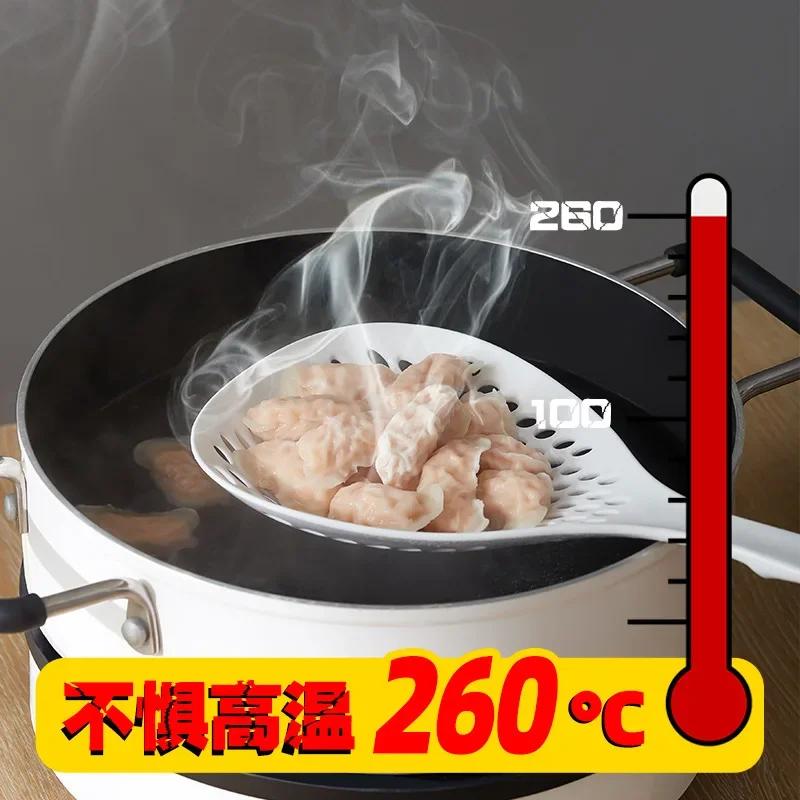 Household Kitchen Tools, Long Handle, Non - Slip, Round Drainage, Mesh Strainer, Large Colander, Nylon Large Strainer