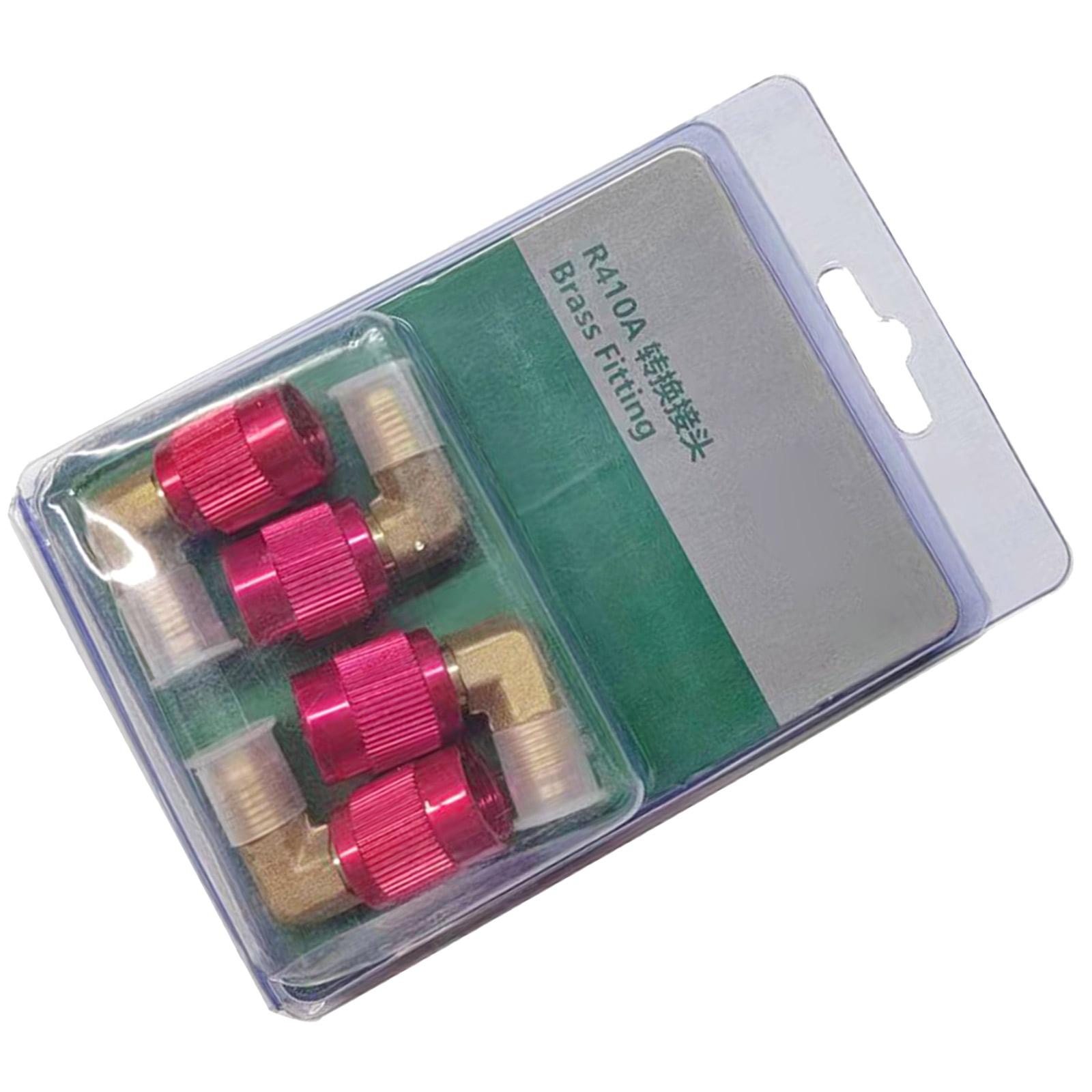 

4pcs Brass R410A Refrigerant Conversion Connectors Quick Connector Adapter Suitable for Air Conditioning Professionals