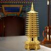 Chinese Style Metal Wenchang Tower Thirteenth Floor Decoration Feng Shui Accessories Metal Handicrafts Buddhist Temple Supplies