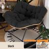 Wrought Iron Reclining Rattan Rocking Chair