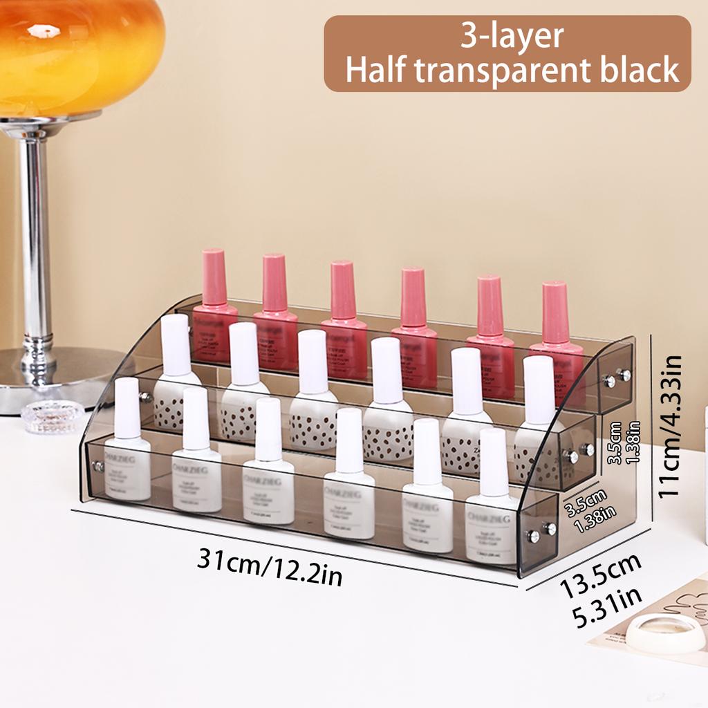 1pc multi-function 2/3/4/5/6/7 layer acrylic nail polish display shelf cosmetics shelf lipstick shelf nail polish storage shelf