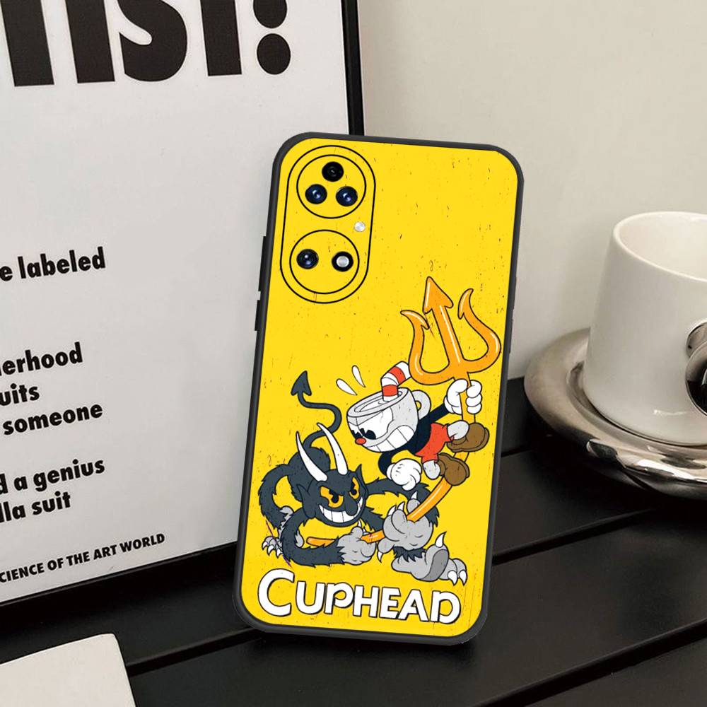 Cute Cuphead Phone Case For Huawei P 8 9 10 20 30 40 50 Pro Lite Psmart Honor 10 Lite 70 Mate 20lite