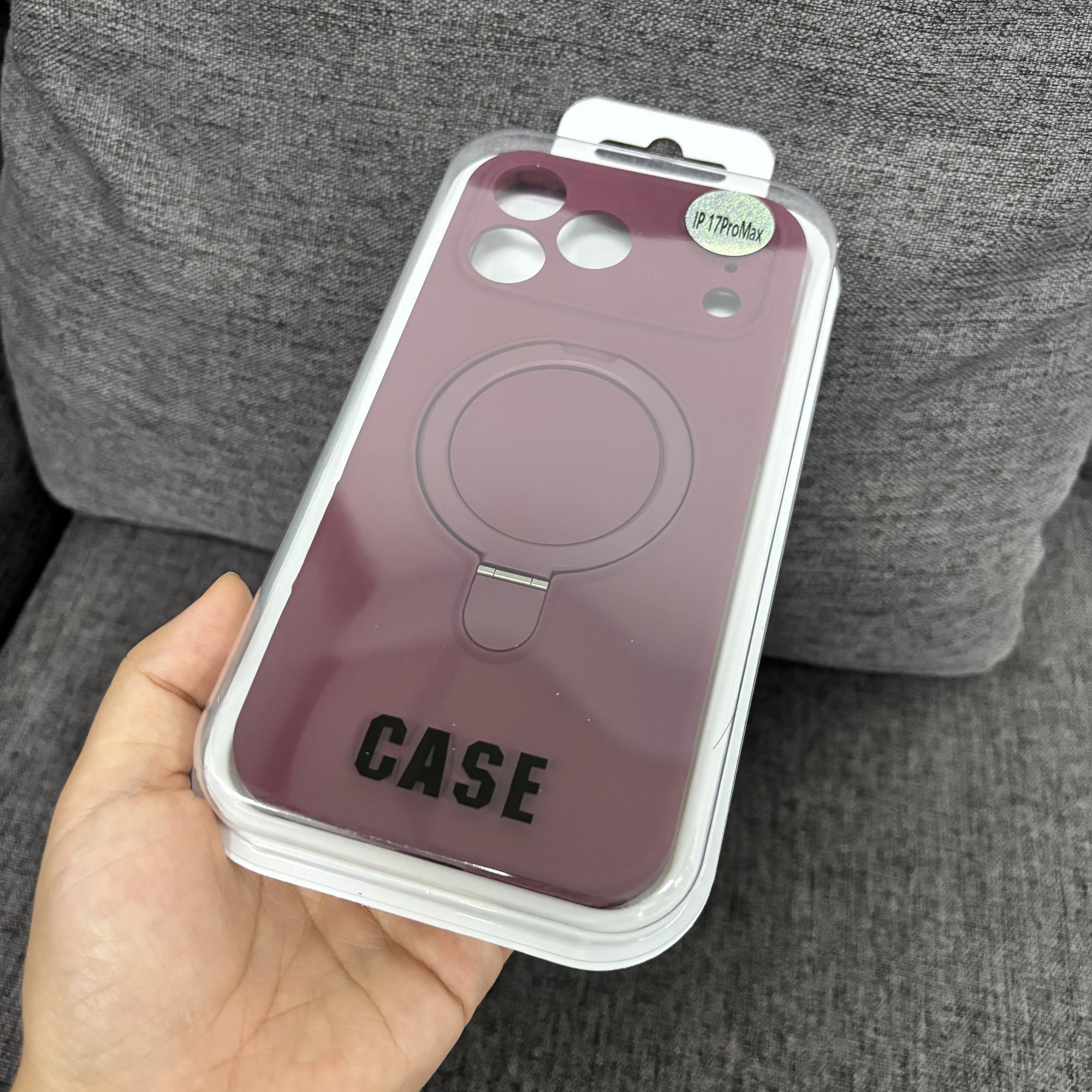 

Жидкий силиконовый чехол для iPhone 17 16 15 14 13 12 11 Pro Plus Max Air Magsafe Металлическая подставка Защита объектива Полная защита Тонкий чехол-накладка iPhone 17 Pro