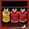 Soft Plush Dog Cloaks Chinese New Years Styles Dog Costume Outdoor Pet Jackets for Warmth and Comfort