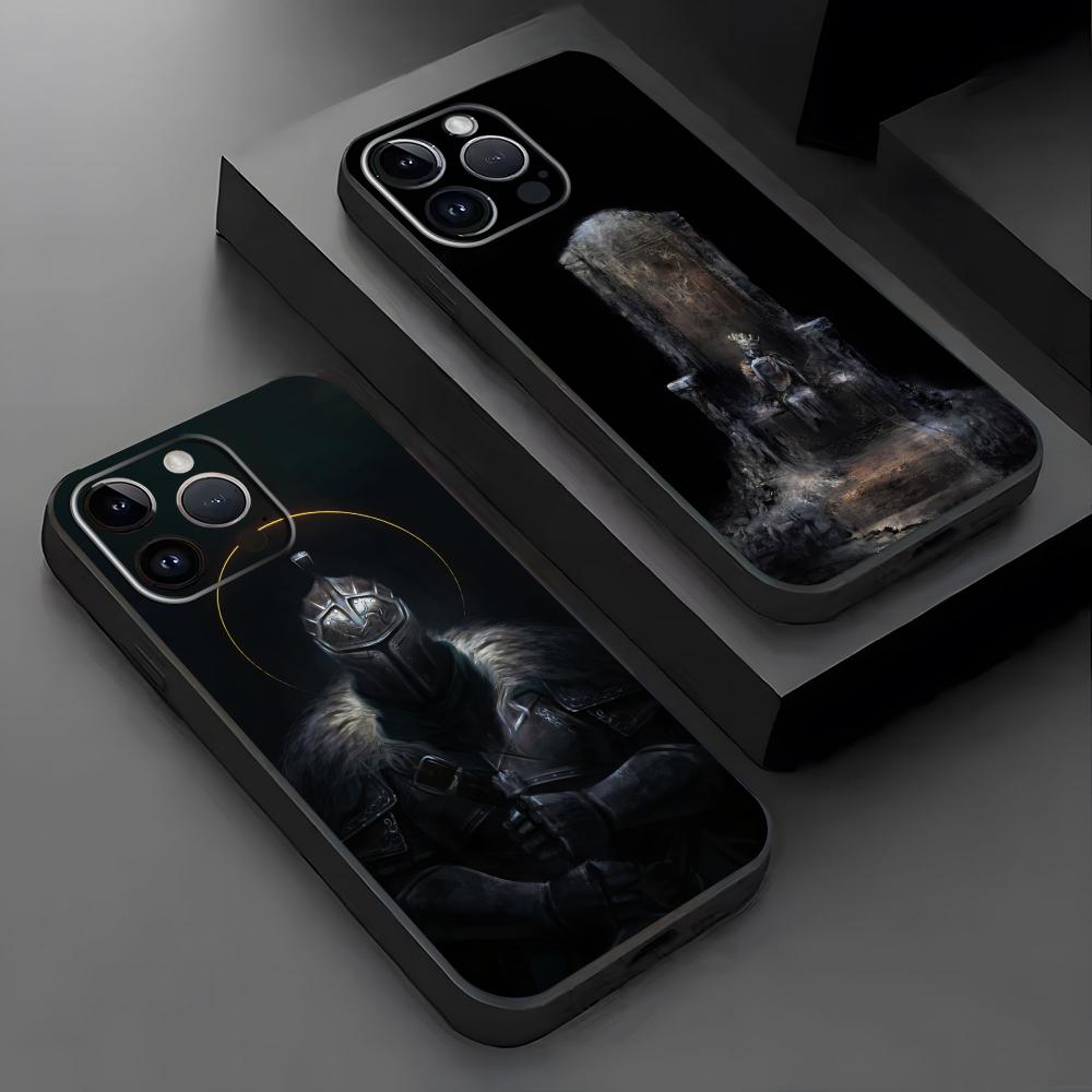 Classic game DARK SOULS Phone Case For iPhone17 16 16e 15 14 13 12 11 Plus Mini Pro Max Soft black Shockproof Cover