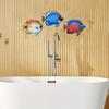 3 Stuks Houten Vis Nautisch Wanddecor Tropische Vis Wandkunst Kust Strand Thema Zeedier Hangend Ornament voor Huis Tuin Hek Zwembad Meerhuis