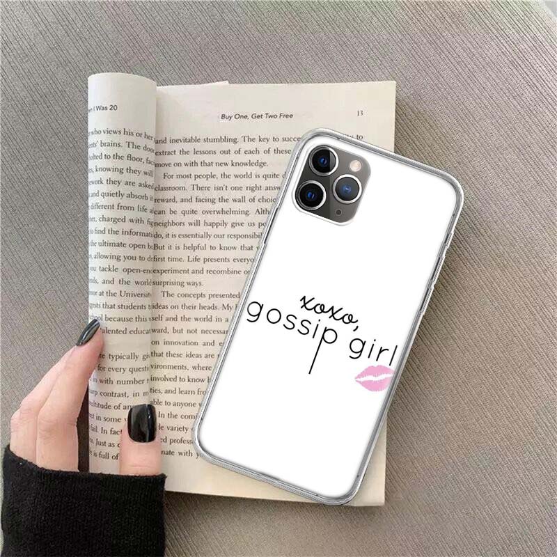 Gossip Girl Phone For Apple Iphone 12 13 Mini 15 Pro Max 11 Pro 14 Plus 16 Pro Max 16E Case Shell Cover Clear TPU Protective Fu