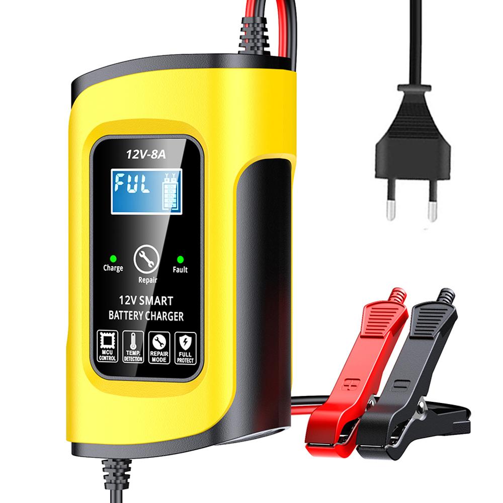 Car Battrey Chargers 12V8A Intelligent Pulse Repairing Charge Device Automotive Battery Trickle