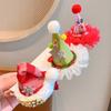 Elk Santa Claus Duckbill Clip Star Christmas Hat Hairpin Cute Christmas Hair Clip  Party