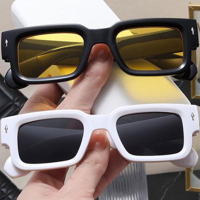 Neue Mode Damen Herren Quadratische Sonnenbrillen Luxusmarke Designer Kleine Rechteckige Sonnenbrillen Damen Outdoor Reise Brillen