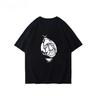 Sumemr Unisexs and Womens Same Loose Round Neck Shortsleeved Top New Highquality Legendary Berserk Skull Knight Printed Tshirt