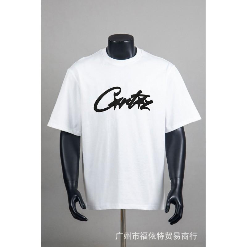 Corteiz Alcatraz Vintage Print T-Shirt Herren Damen Streetwear Lockerer Schnitt Kurzarm Tee