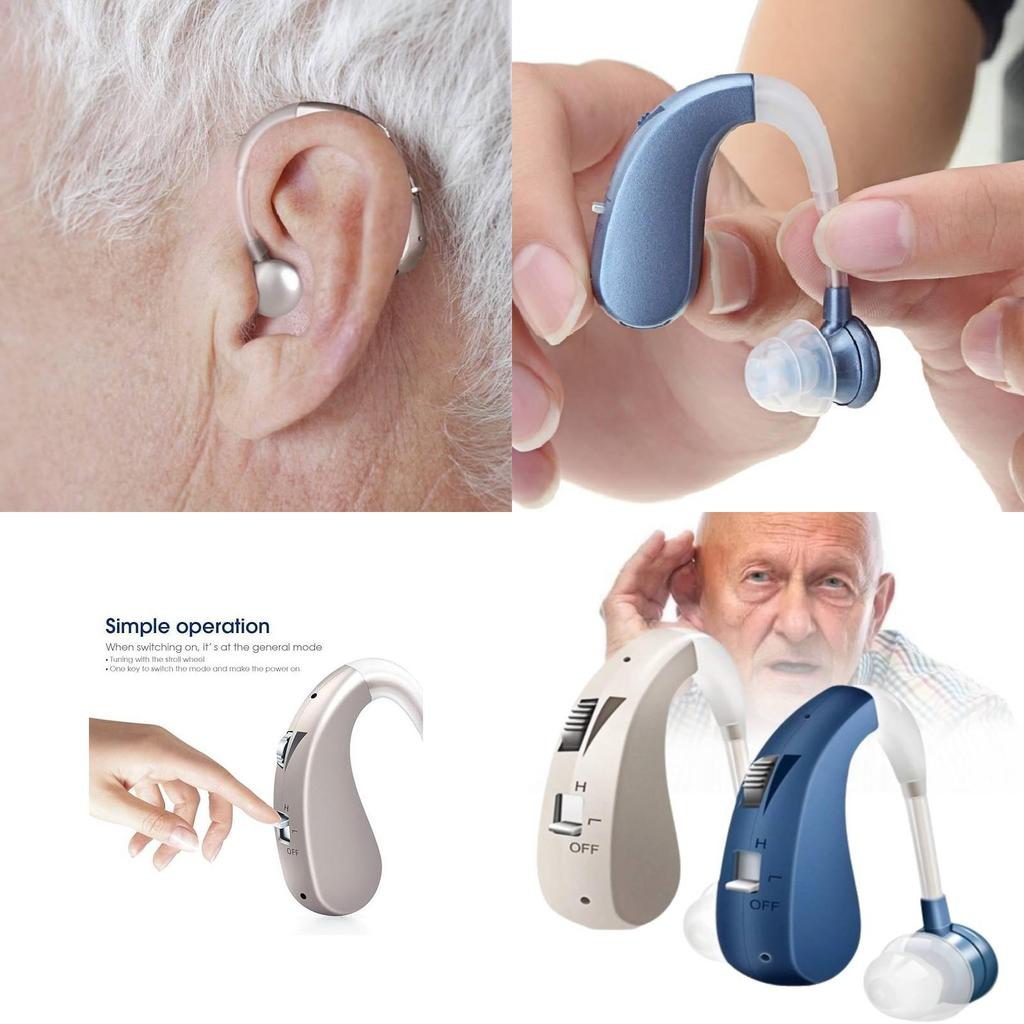 Rechargeable Hearing Aid For Hearing Loss With Low Frequency Noise Reduction Usb Powered