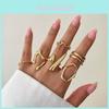 Lava-Ring für Damen Geometrische Legierung Leichter Luxus Partner-Schmuck Sommer