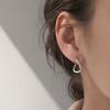 1 Pair Geometric Huggie Hoop Earrings for Women, Casual Simple Earrings, Lightweight Minimalist Jewelry for Party Daily Wear