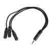 Earphone Mic Audio Adapter Cord Headset Splitter Cable 3.5mm Splitter Cable Stereo Splitter Wire