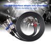 Male To XLR Male Audio XLR Conversion Interface Patch PVC for Audio Microphone Adapter, Cable, Cable, Approx. 1.5M Length, Cable, Cord, 2-Row Wire,